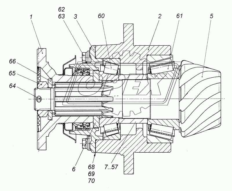 43081-2402021-10 Шестерня ведущая заднего моста
